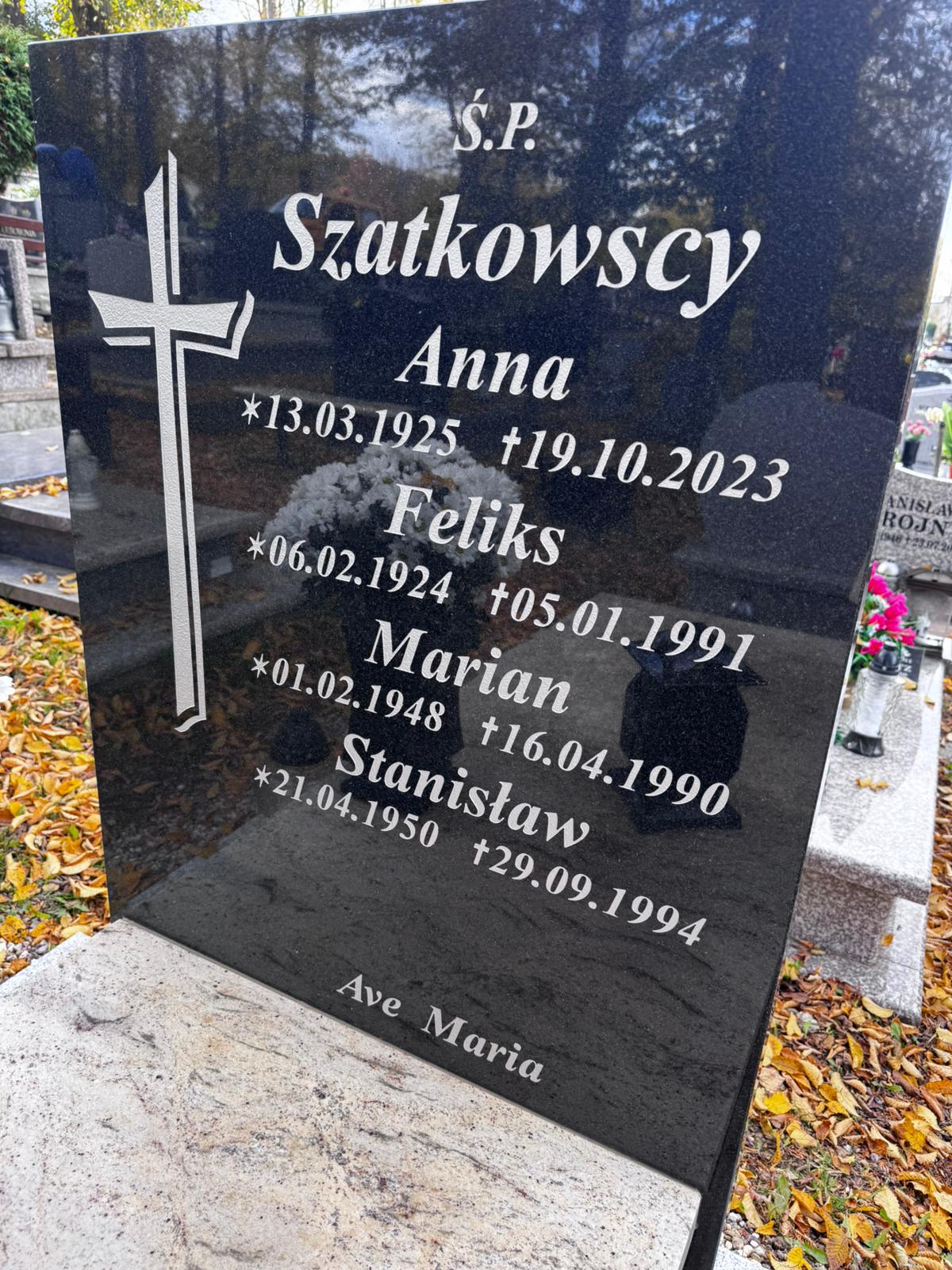 Feliks Szatkowski 1924 Kamienna Góra Gmina Miejska - Grobonet - Wyszukiwarka osób pochowanych