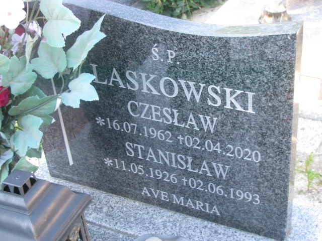 Stanisław Laskowski 1926 Kamienna Góra Gmina Miejska - Grobonet - Wyszukiwarka osób pochowanych