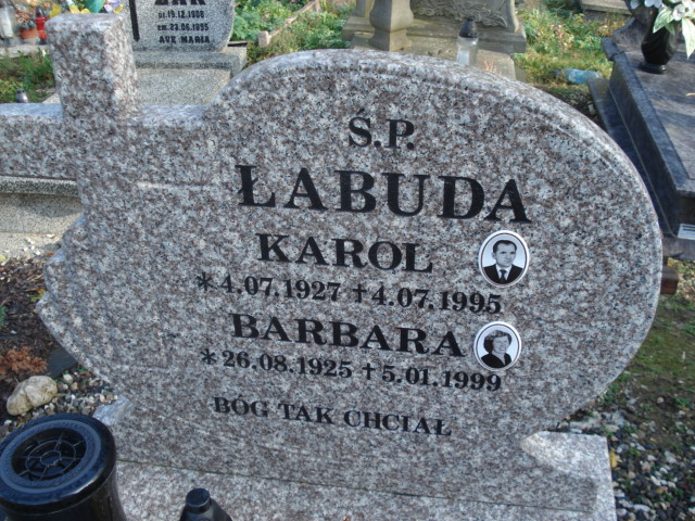 Barbara Łabuda 1925 Kamienna Góra Gmina Miejska - Grobonet - Wyszukiwarka osób pochowanych