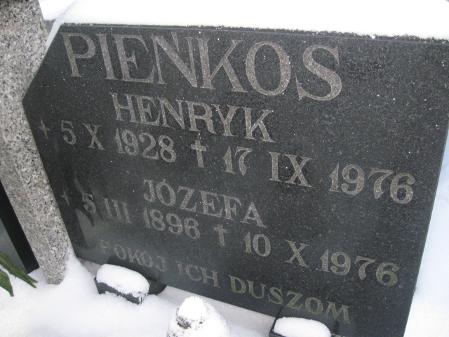 Henryk Pieńkos 1928 Kamienna Góra Gmina Miejska - Grobonet - Wyszukiwarka osób pochowanych