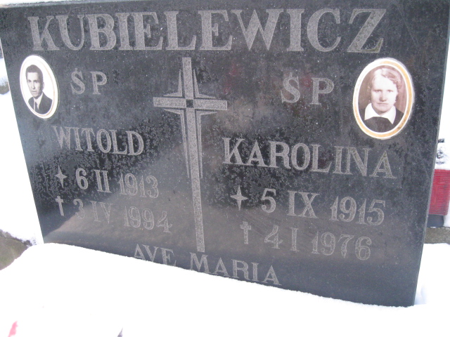 Karolina Kubielewicz 1915 Kamienna Góra Gmina Miejska - Grobonet - Wyszukiwarka osób pochowanych