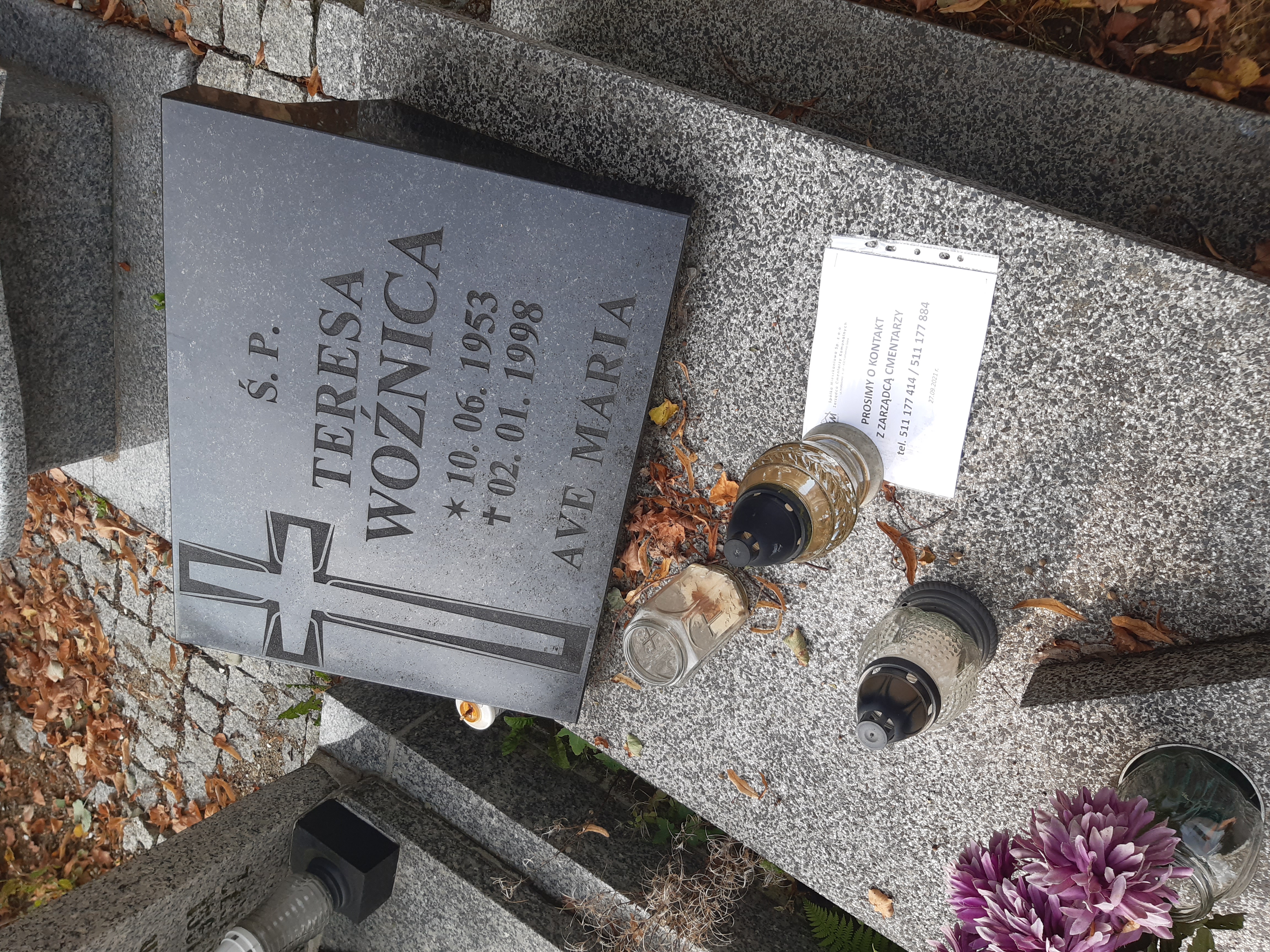 Grób Teresa Woźnica