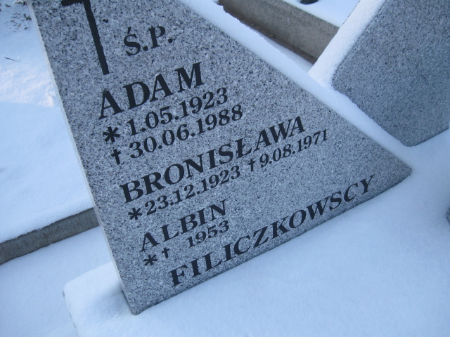 Bronisława Filiczkowska 1923 Kamienna Góra Gmina Miejska - Grobonet - Wyszukiwarka osób pochowanych