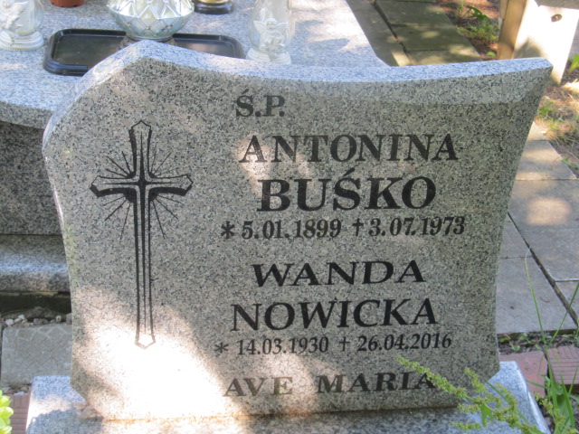 Antonina Buśko 1899 Kamienna Góra Gmina Miejska - Grobonet - Wyszukiwarka osób pochowanych