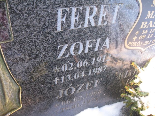 Józef Feret 1906 Kamienna Góra Gmina Miejska - Grobonet - Wyszukiwarka osób pochowanych