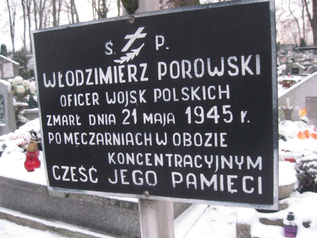 Włodzimierz Porowski 1897 Kamienna Góra Gmina Miejska - Grobonet - Wyszukiwarka osób pochowanych