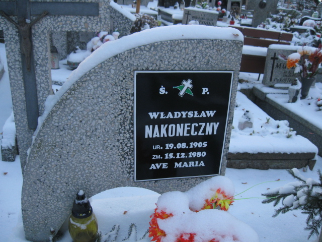 Władysław Nakoneczny 1905 Kamienna Góra Gmina Miejska - Grobonet - Wyszukiwarka osób pochowanych