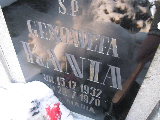 Genowefa Kania 1932 Kamienna Góra Gmina Miejska - Grobonet - Wyszukiwarka osób pochowanych