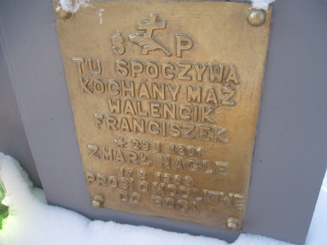 Franciszek Walencik 1901 Kamienna Góra Gmina Miejska - Grobonet - Wyszukiwarka osób pochowanych