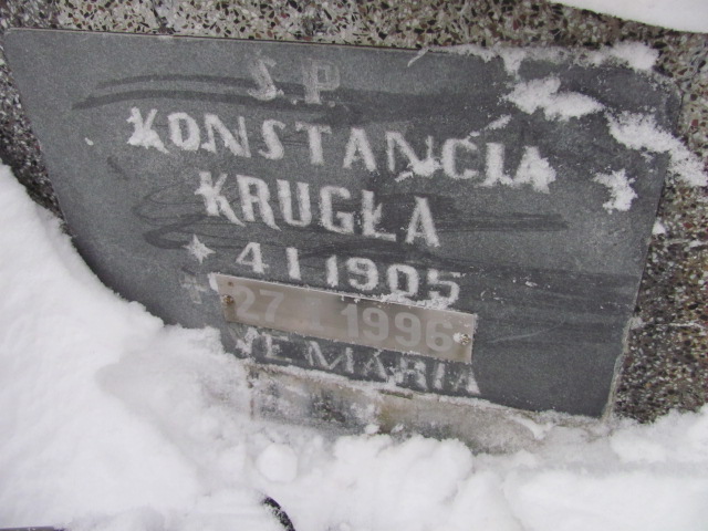 Konstancja Krugła 1905 Kamienna Góra Gmina Miejska - Grobonet - Wyszukiwarka osób pochowanych