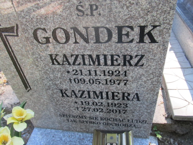 Kazimierz Gondek 1924 Kamienna Góra Gmina Miejska - Grobonet - Wyszukiwarka osób pochowanych