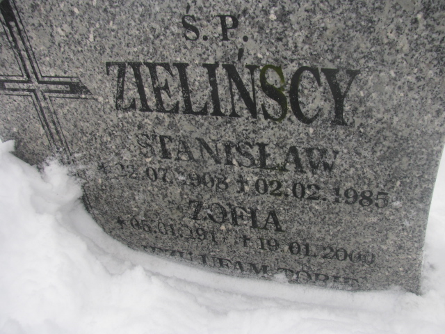 Zofia Zielińska 1911 Kamienna Góra Gmina Miejska - Grobonet - Wyszukiwarka osób pochowanych