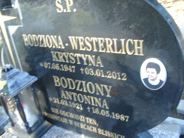 Krystyna Bodziony-Westerlich 1947 Kamienna Góra Gmina Miejska - Grobonet - Wyszukiwarka osób pochowanych