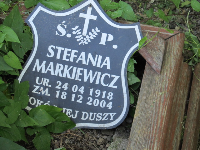 Grób Stefania Markiewicz