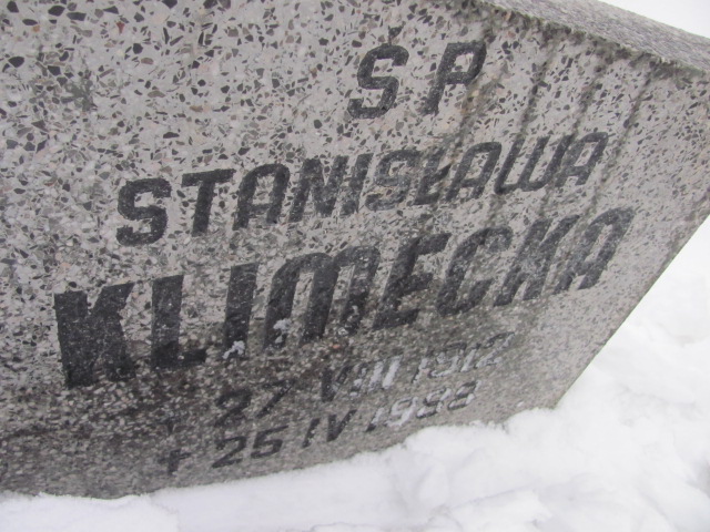 Stanisława Klimecka 1912 Kamienna Góra Gmina Miejska - Grobonet - Wyszukiwarka osób pochowanych