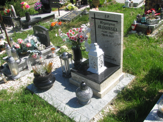 Krystyna Kłosowska 1947 Kamienna Góra Gmina Miejska - Grobonet - Wyszukiwarka osób pochowanych