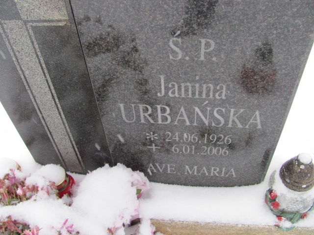 Janina Urbańska 1926 Kamienna Góra Gmina Miejska - Grobonet - Wyszukiwarka osób pochowanych