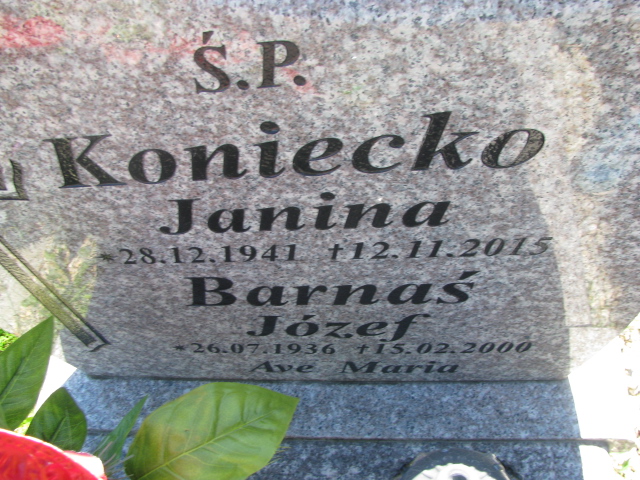 Janina Koniecko 1941 Kamienna Góra Gmina Miejska - Grobonet - Wyszukiwarka osób pochowanych