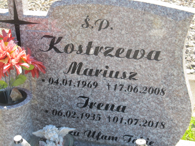 Mariusz Kostrzewa 1969 Kamienna Góra Gmina Miejska - Grobonet - Wyszukiwarka osób pochowanych