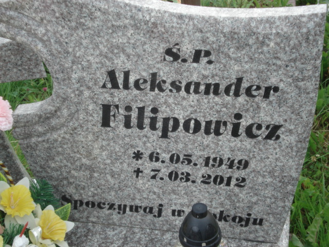 Aleksander Filipowicz 1949 Kamienna Góra Gmina Miejska - Grobonet - Wyszukiwarka osób pochowanych