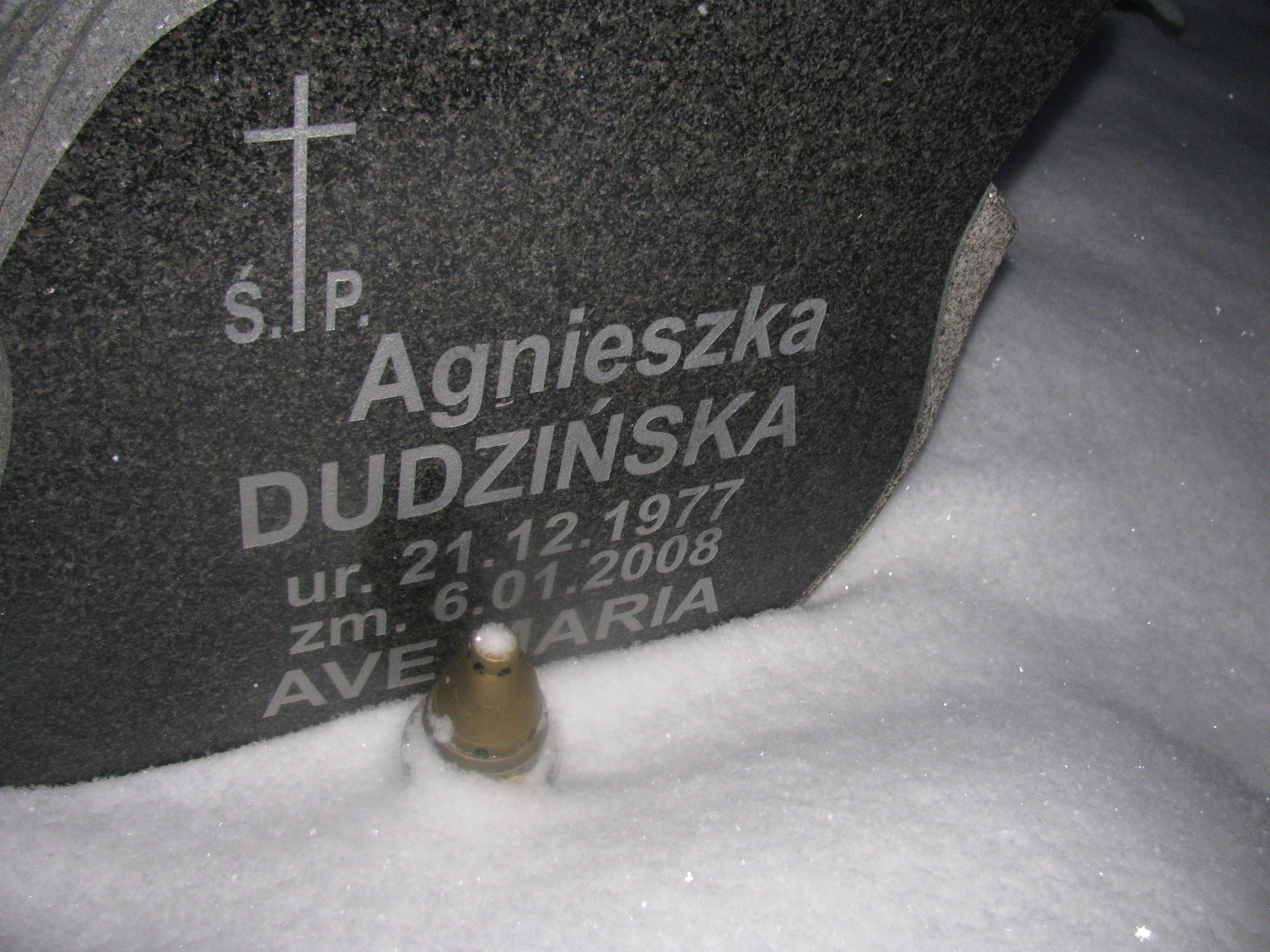 Agnieszka Dudzińska 1977 Kamienna Góra Gmina Miejska - Grobonet - Wyszukiwarka osób pochowanych