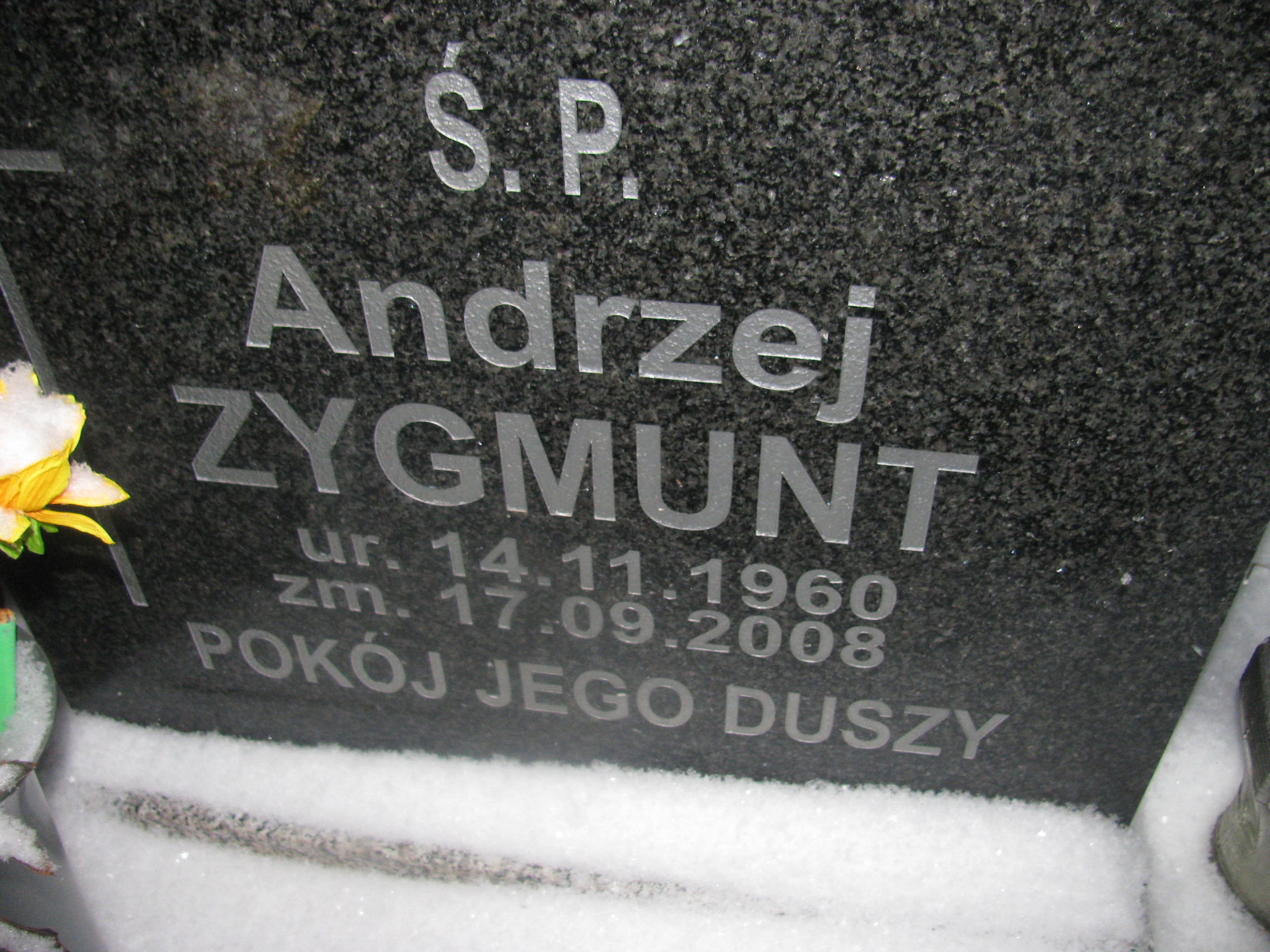 Andrzej Zygmunt 1960 Kamienna Góra Gmina Miejska - Grobonet - Wyszukiwarka osób pochowanych